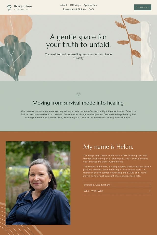 Rowan Tree Counselling homepage