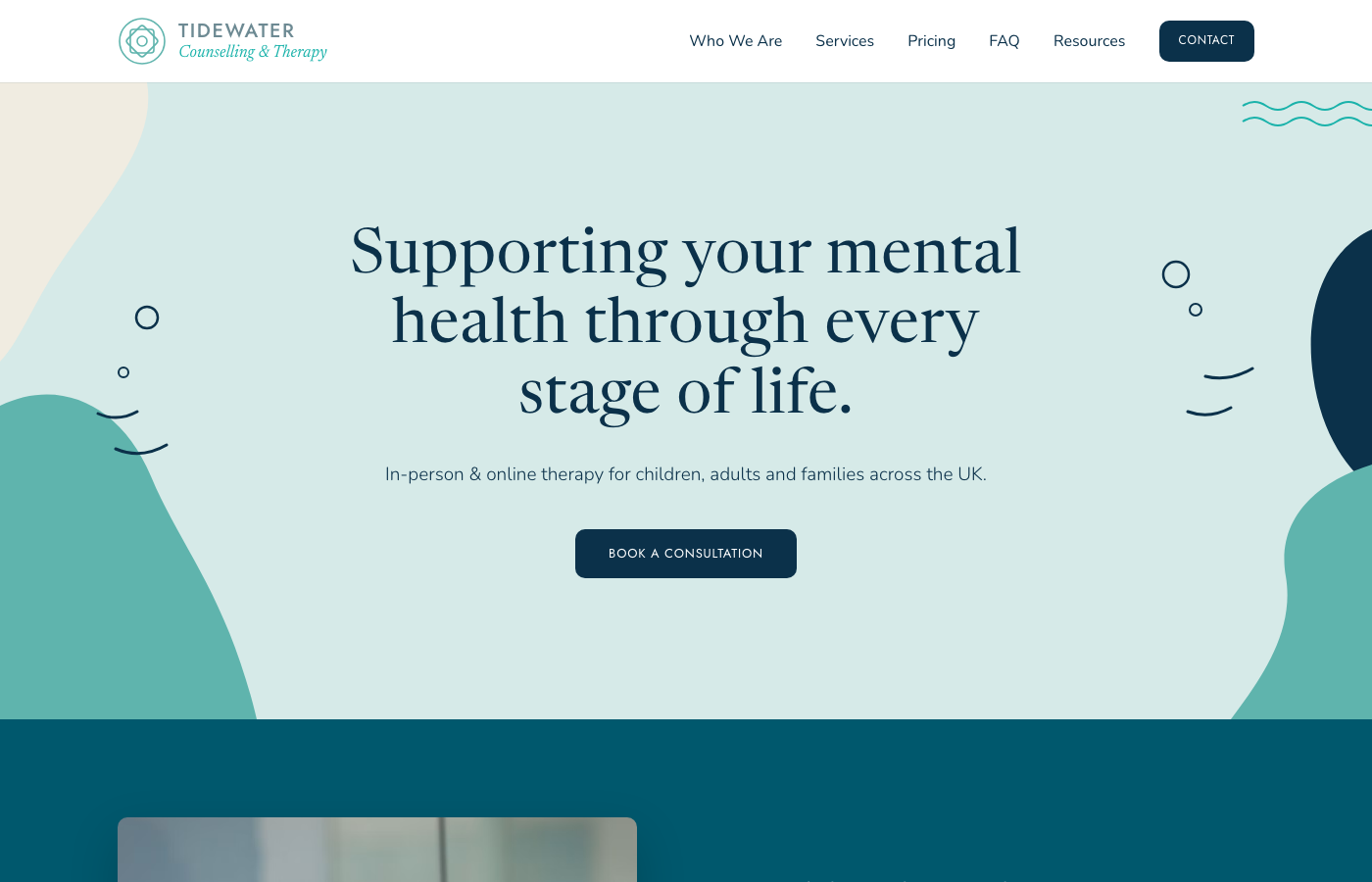 Tidewater Counselling homepage